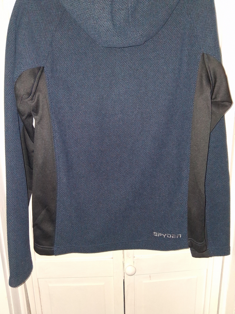 Spyder Men's Navy Half-Zip Hooded Sweater - Picture 11 of 13